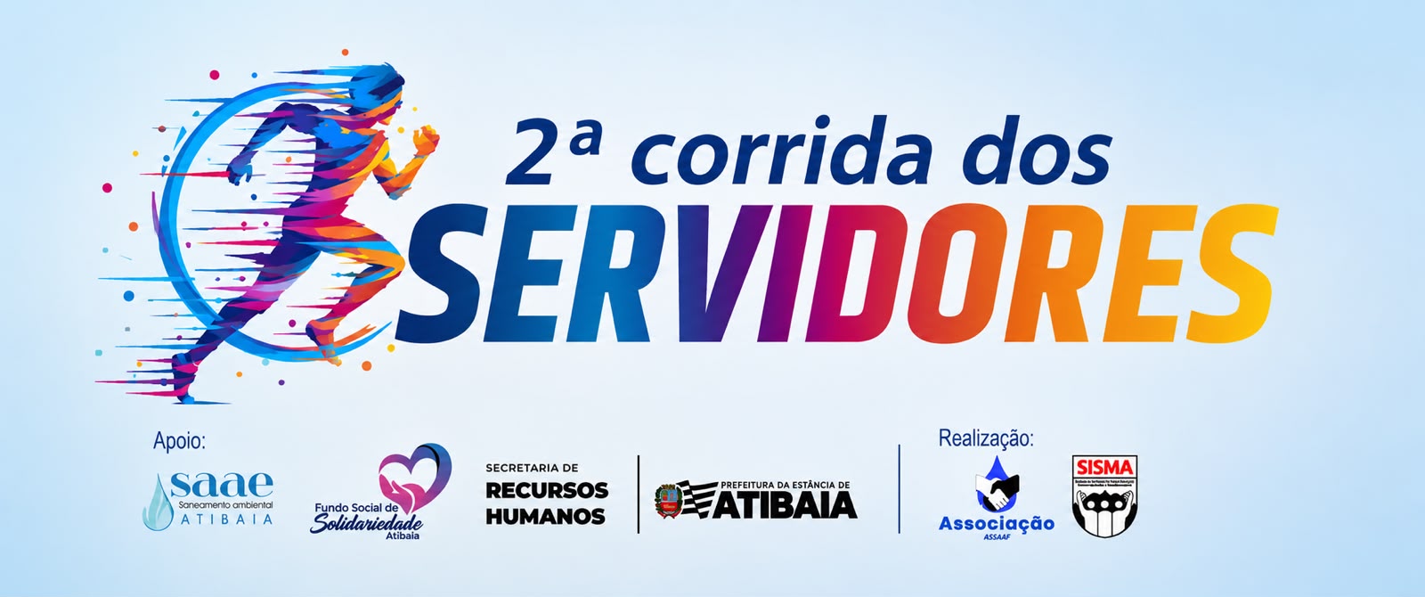 Banner oficial da 2ª Corrida dos Servidores